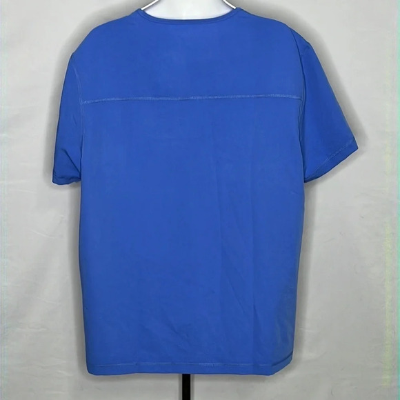 Jaanuu Men's Raglan Sleeve Top in Ceil Blue - Size 1X - Picture 4 of 8